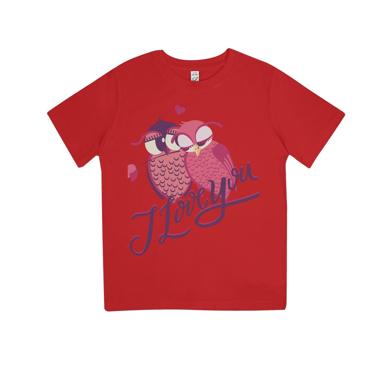 Owls Love You Kids 100% Organic T-Shirt - Staurus Direct