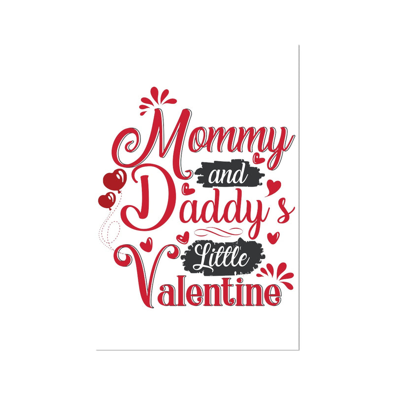Mummy and Daddys Little Valentine Photo Art Print - Staurus Direct