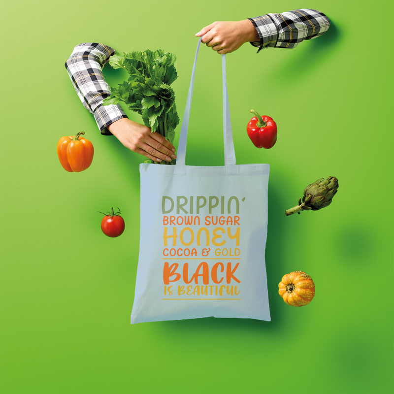 Black Drippin Drippin Shopper Tote Bag