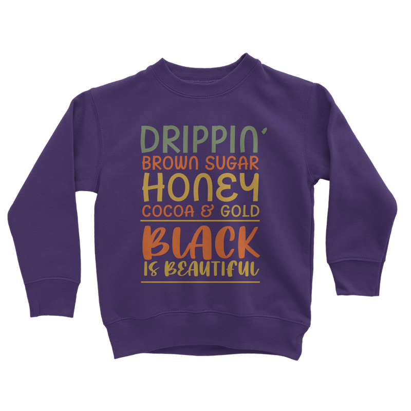 Black Drippin Classic Kids Sweatshirt - Staurus Direct