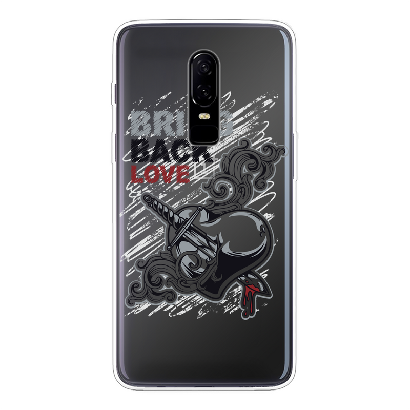 Bring Back Love Back Printed Transparent Soft Phone Case