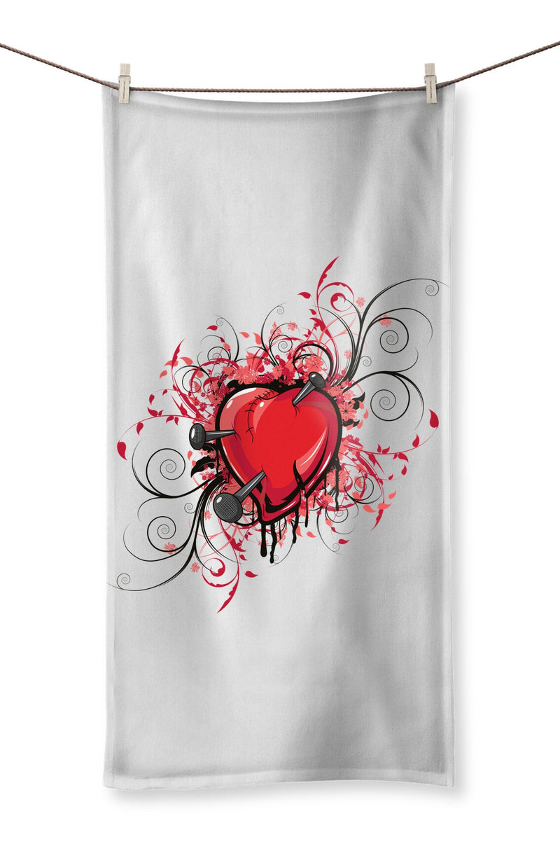 Nail In The Heart Towel - Staurus Direct