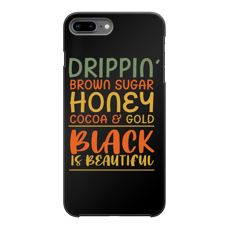 Black Drippin Back Printed Black Hard Phone Case