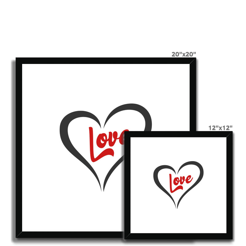 Love Framed & Mounted Print - Staurus Direct