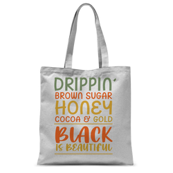 Black Drippin Classic Sublimation Tote Bag