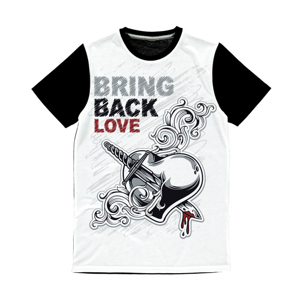 Bring Back Love Classic Sublimation Panel T-Shirt
