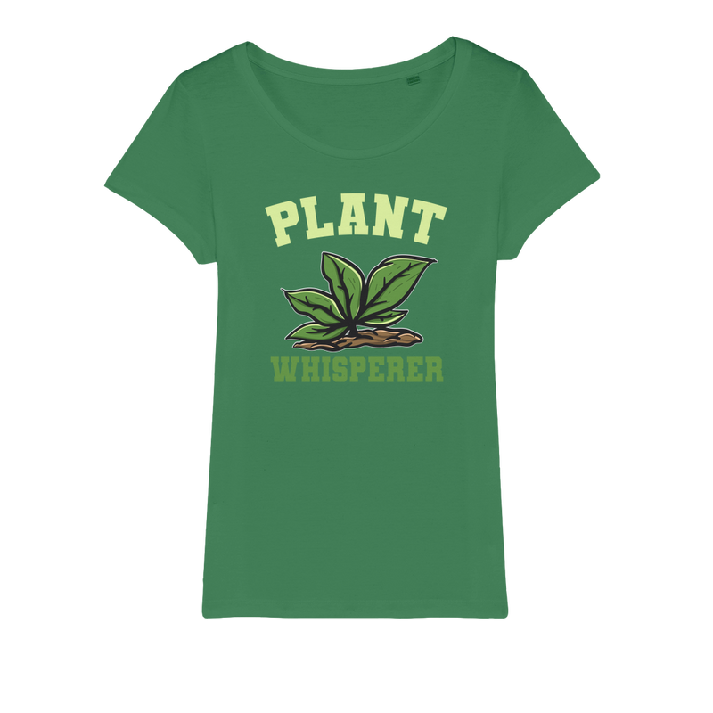 Plant Whisperer Organic Jersey Womens T-Shirt - Staurus Direct