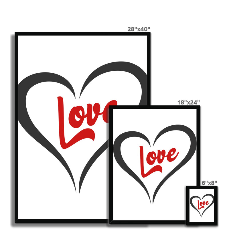 Love Framed Print - Staurus Direct