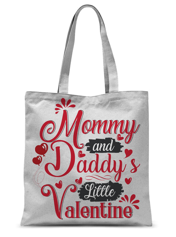Mummy and Daddys Little Valentine Sublimation Tote Bag - Staurus Direct