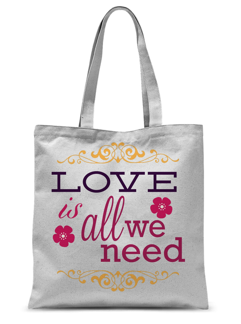 Love Is All We Need Sublimation Tote Bag - Staurus Direct