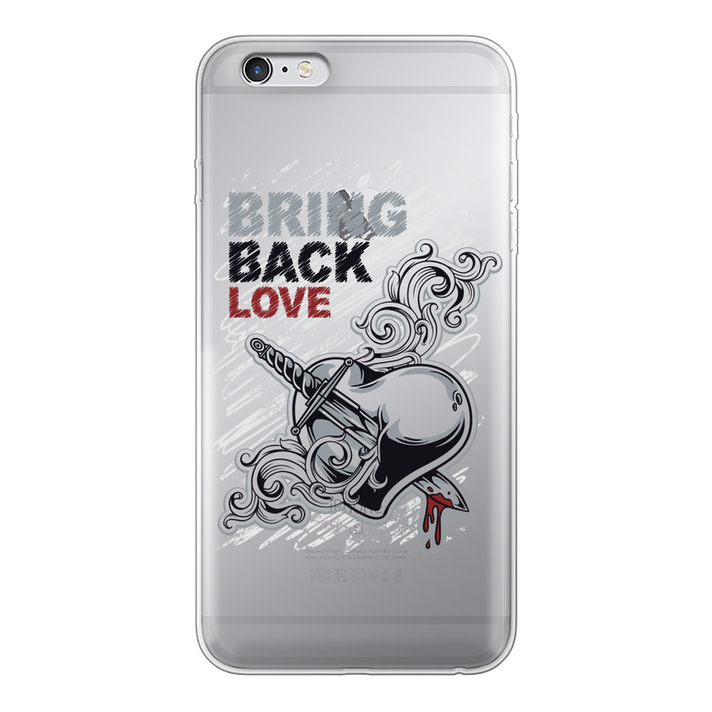 Bring Back Love Back Printed Transparent Hard Phone Case