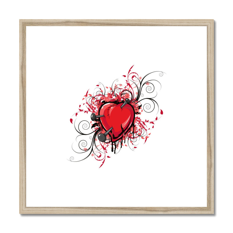 Nail In The Heart Framed & Mounted Print - Staurus Direct