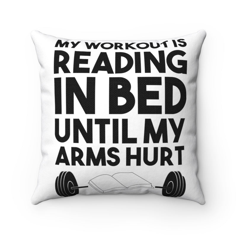 Reading In Bed Polyester Square Pillow - Staurus Direct
