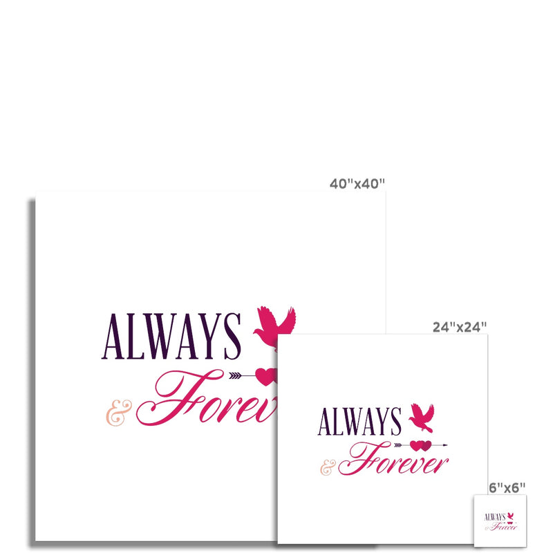 Always & Forever Hahnemühle German Etching Print - Staurus Direct