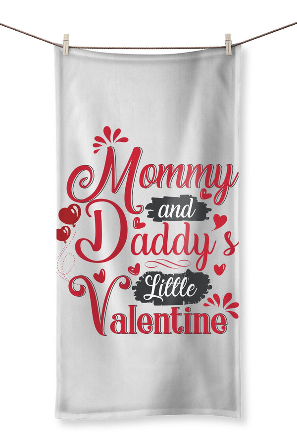 Mummy and Daddys Little Valentine Towel - Staurus Direct
