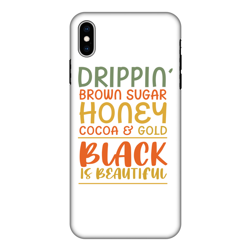 Black Drippin Fully Printed Tough Phone Case - Staurus Direct