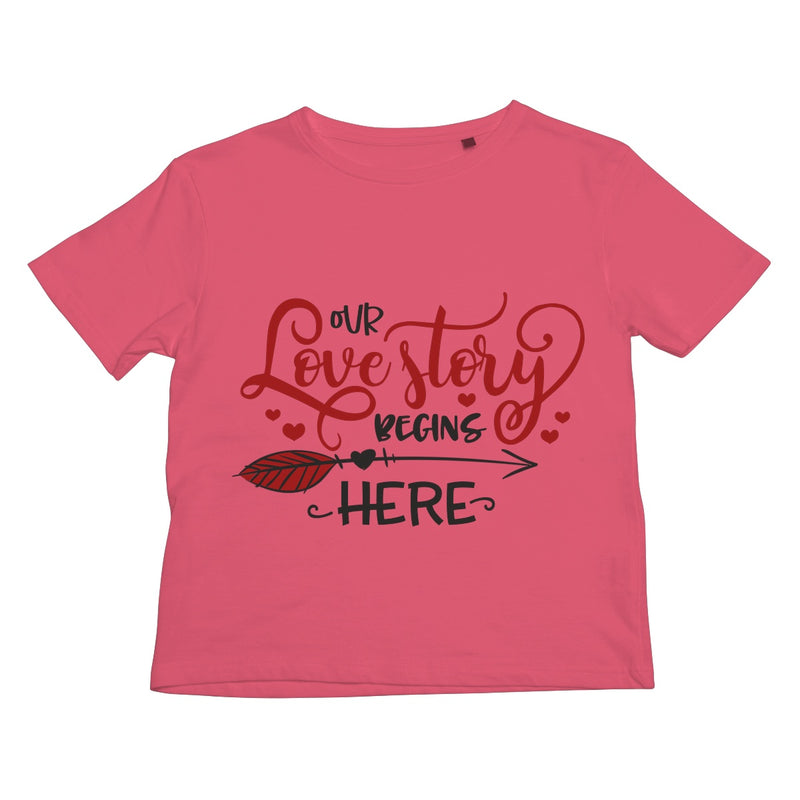 Our Love Story Begins Here Kids Retail T-Shirt - Staurus Direct