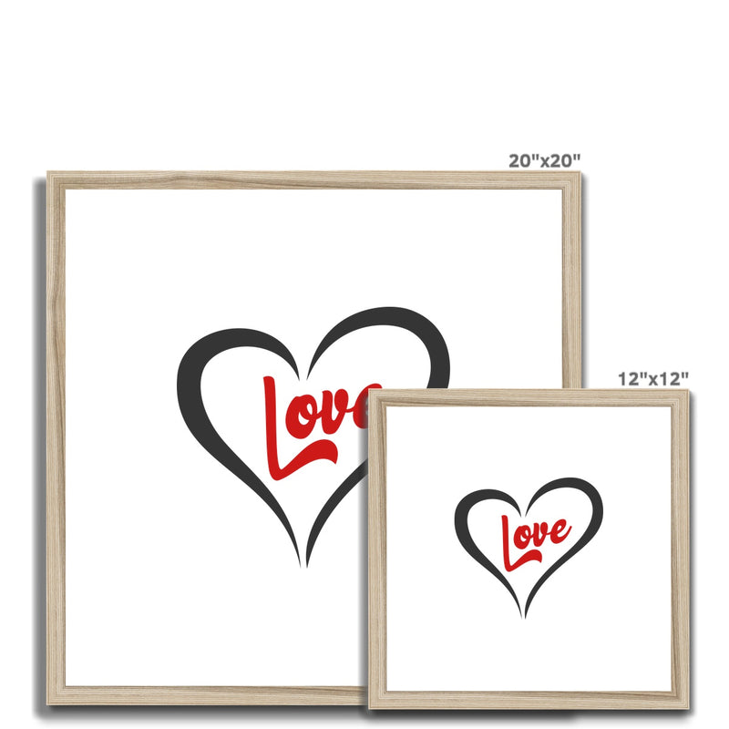Love Framed & Mounted Print - Staurus Direct