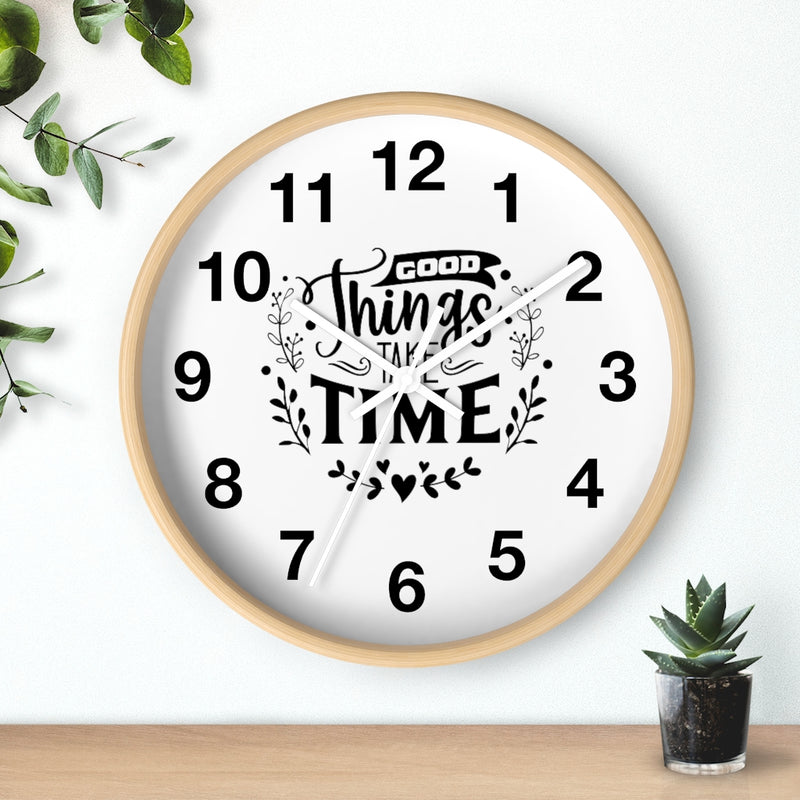 Good Things Take Time Wall Clock - Staurus Direct