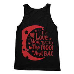I Love You To The Moon & Back Softstyle Tank Top - Staurus Direct