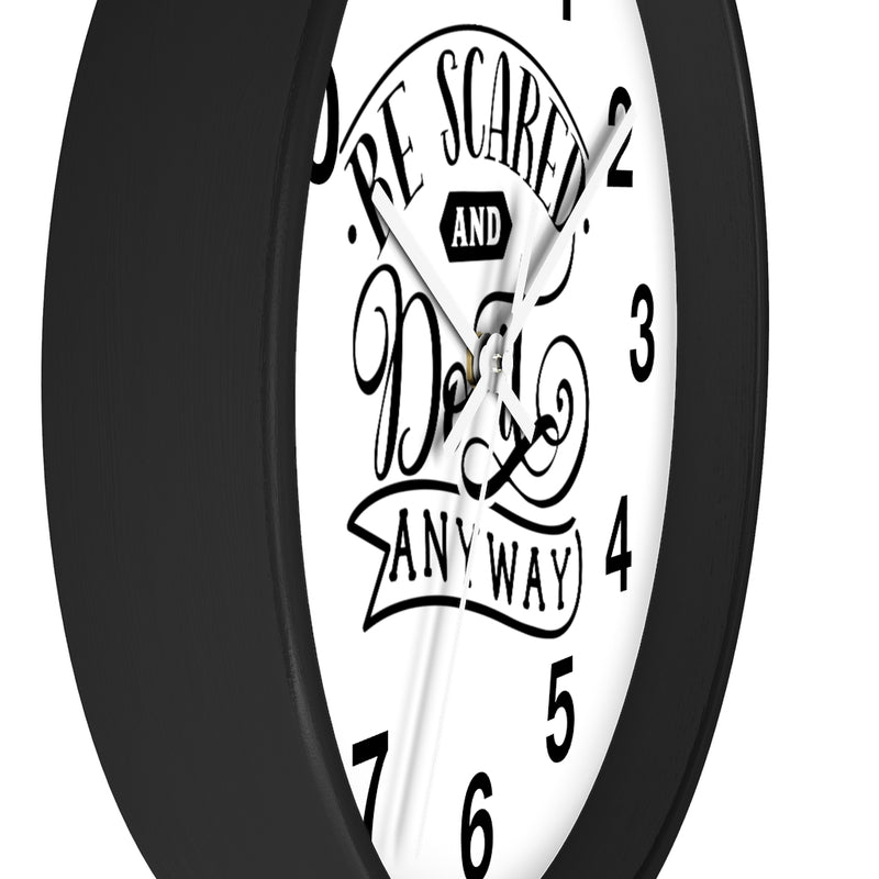 Be Scared And Do It Anyway Wall clock - Staurus Direct