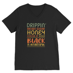 Black Drippin Premium V-Neck T-Shirt