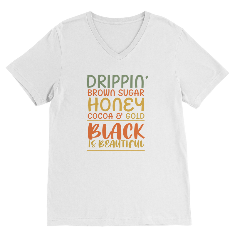 Black Drippin Premium V-Neck T-Shirt