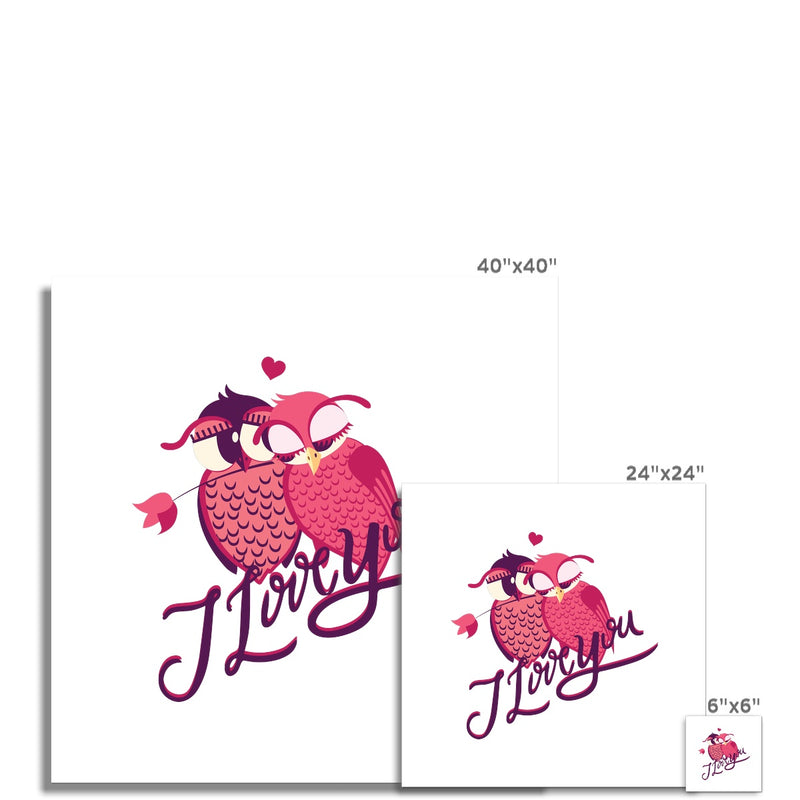 Owls Love You Fine Art Print - Staurus Direct