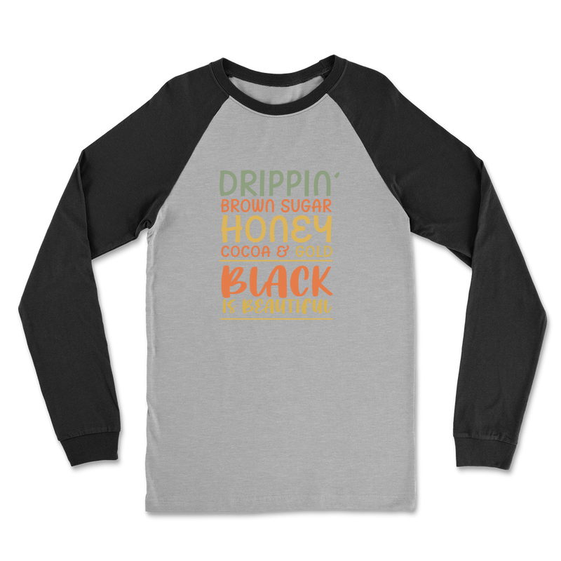 Black Drippin Classic Raglan Long Sleeve Shirt - Staurus Direct