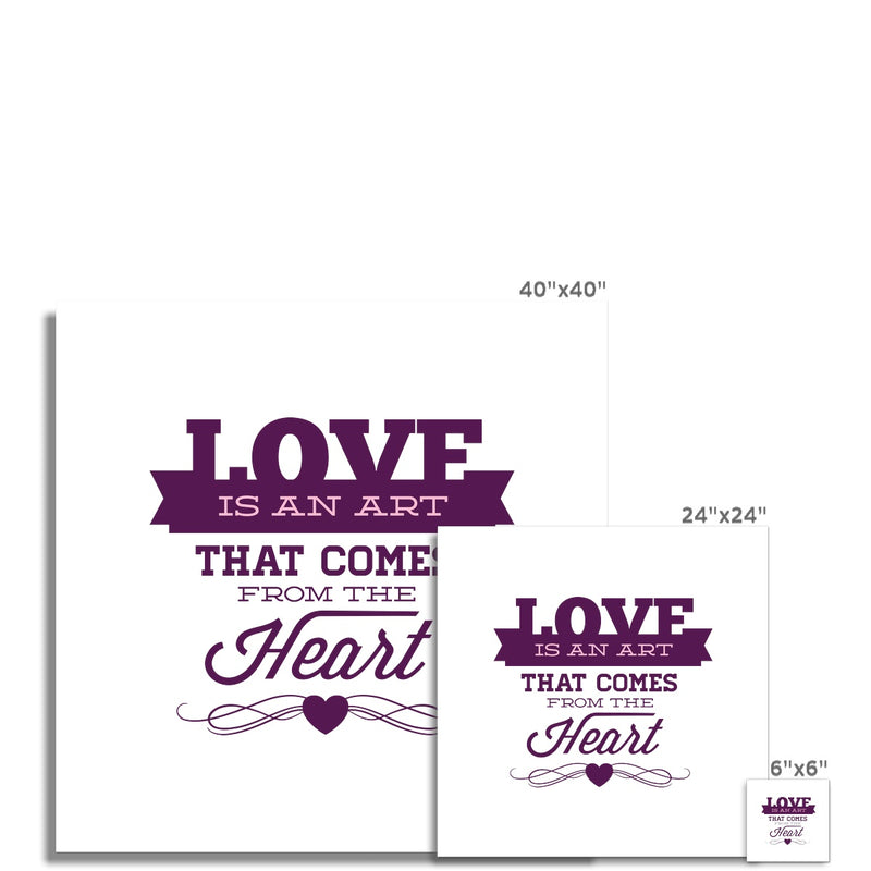 Love Is An Art Fine Art Print - Staurus Direct