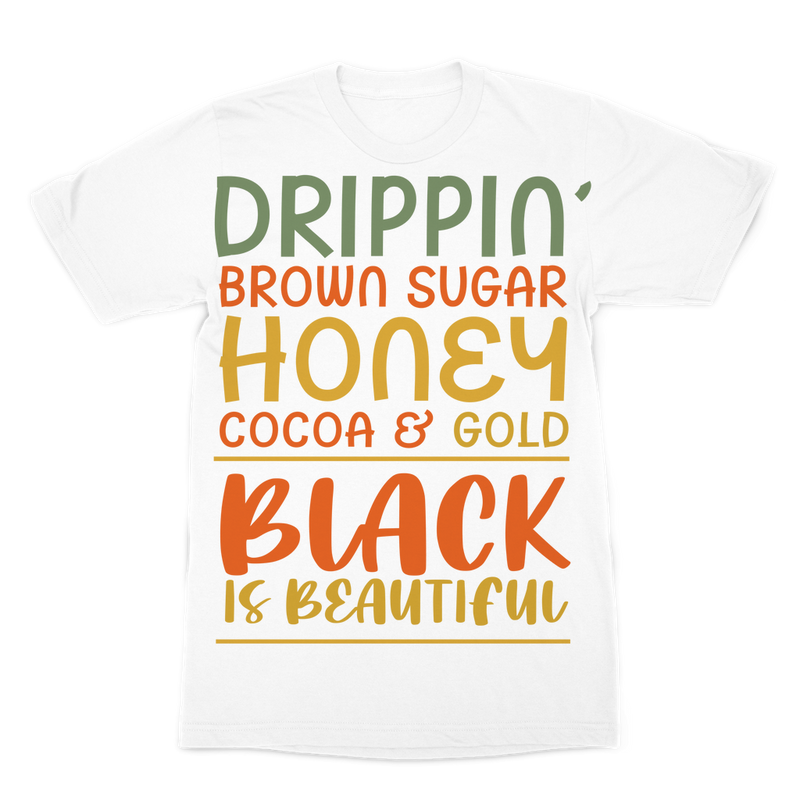 Black Drippin Premium Sublimation Adult T-Shirt