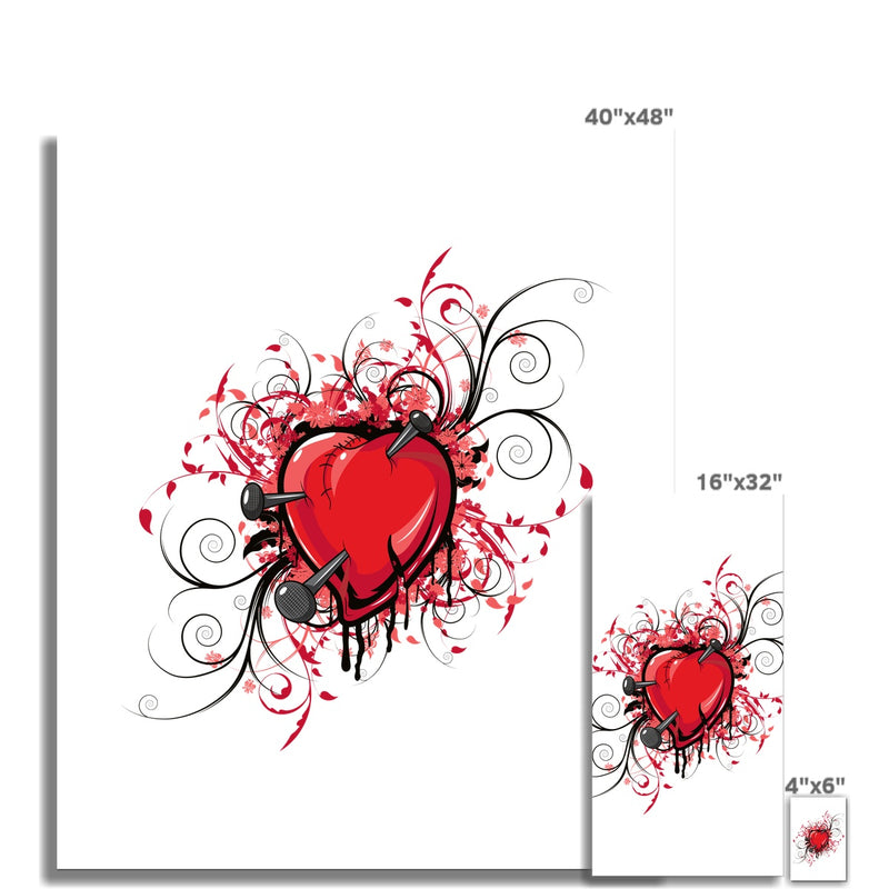 Nail In The Heart Fine Art Print - Staurus Direct