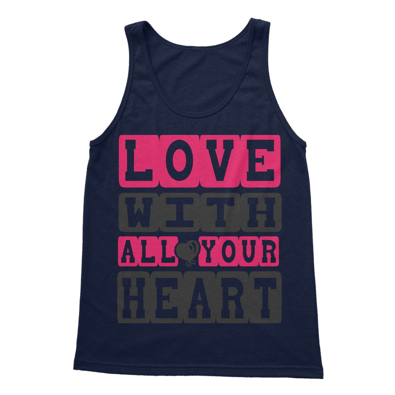 Love With All Your Heart Softstyle Tank Top - Staurus Direct
