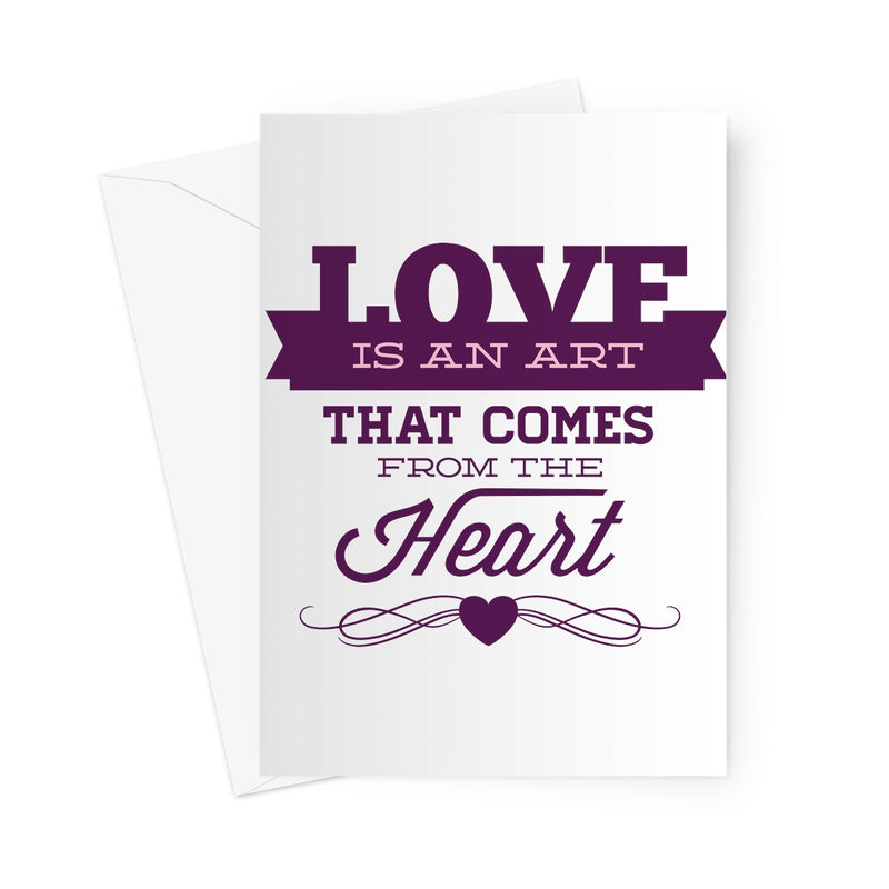 Love Is An Art Greeting Card - Staurus Direct