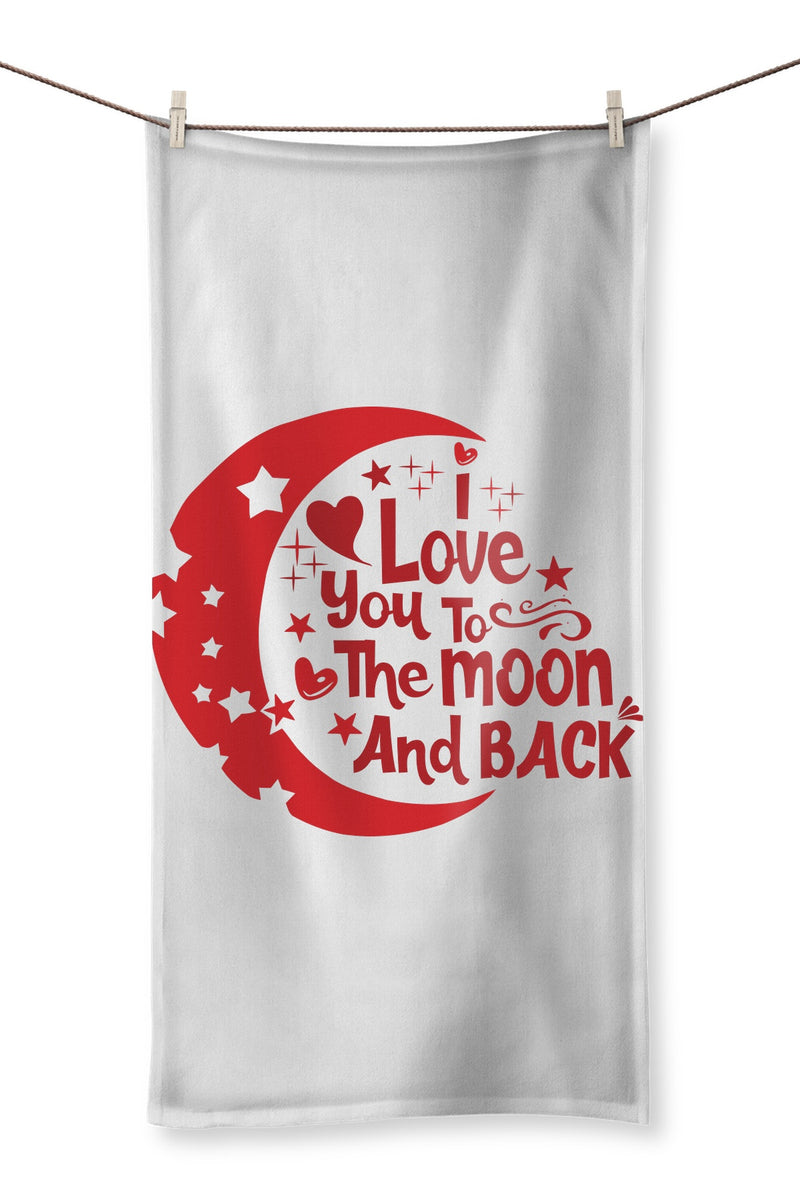 I Love You To The Moon & Back Towel - Staurus Direct