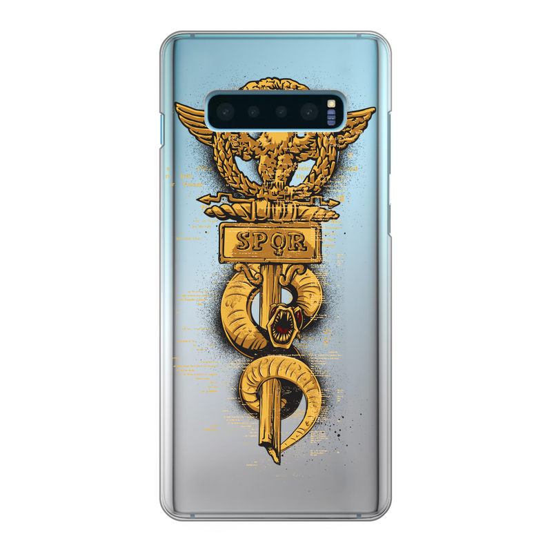 Golden Spore Back Printed Transparent Hard Phone Case
