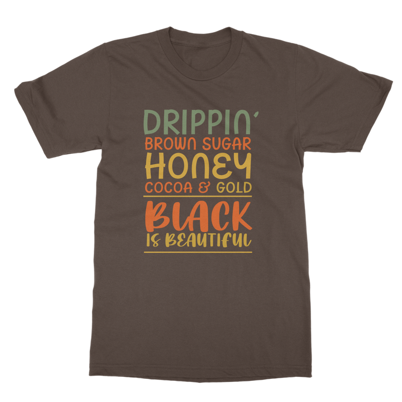 Black Drippin Classic Heavy Cotton Adult T-Shirt - Staurus Direct