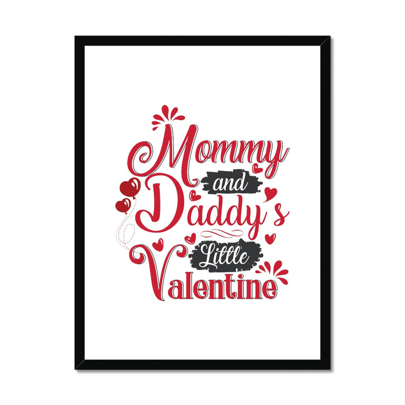 Mummy and Daddys Little Valentine Framed & Mounted Print - Staurus Direct