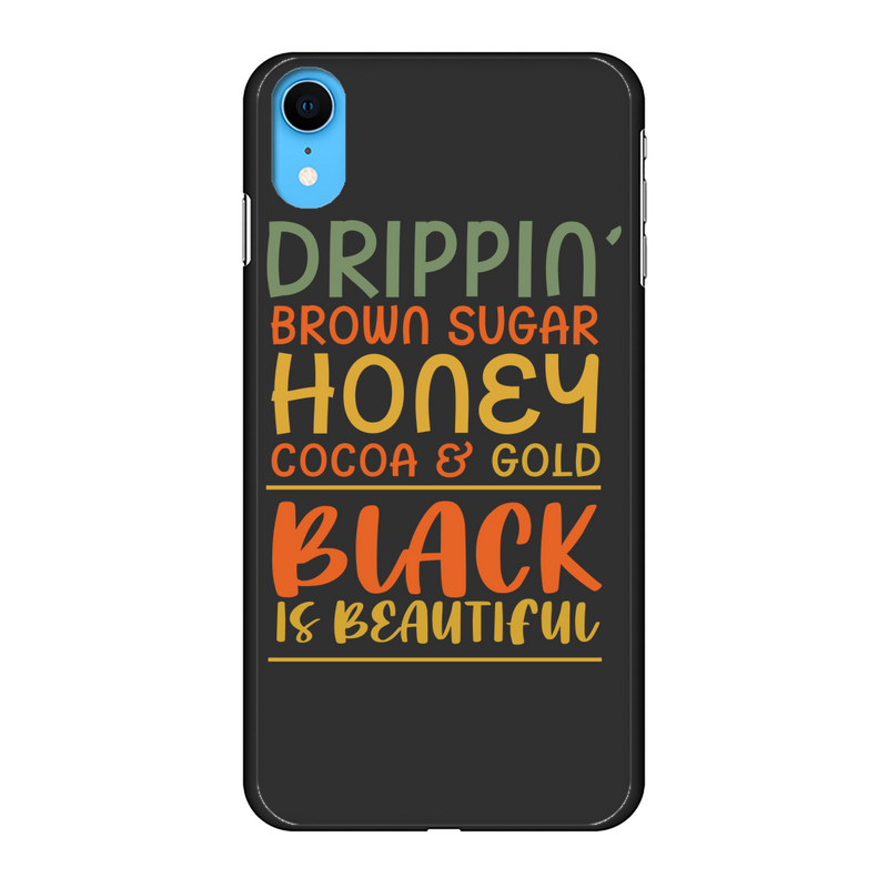 Black Drippin Back Printed Black Hard Phone Case
