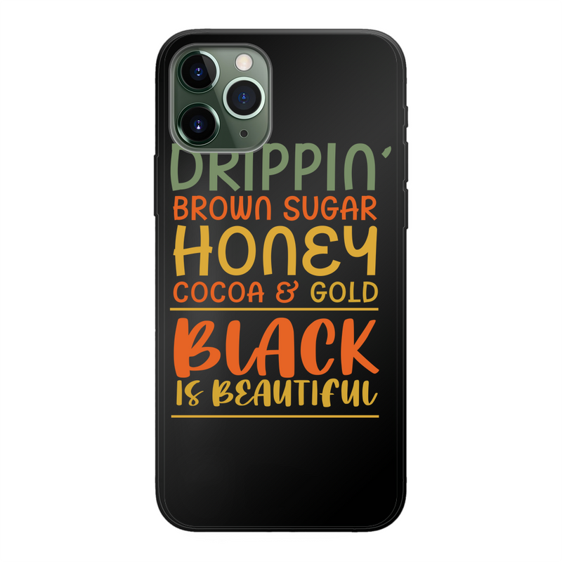 Black Drippin Back Printed Black Soft Phone Case - Staurus Direct
