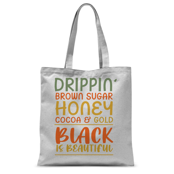 Black Drippin Classic Sublimation Tote Bag