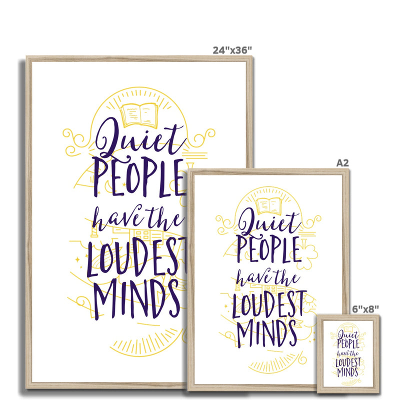 Loudest People Framed Print - Staurus Direct