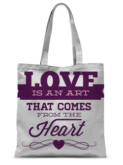 Love Is An Art Sublimation Tote Bag - Staurus Direct