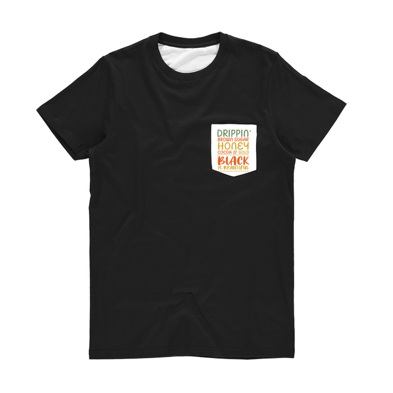 Black Drippin Classic Sublimation Pocket T-Shirt - Staurus Direct