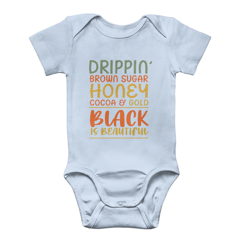 Black Drippin Classic Baby Onesie Bodysuit - Staurus Direct