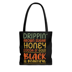 Drippin  AOP Tote Bag - Black - Staurus Direct