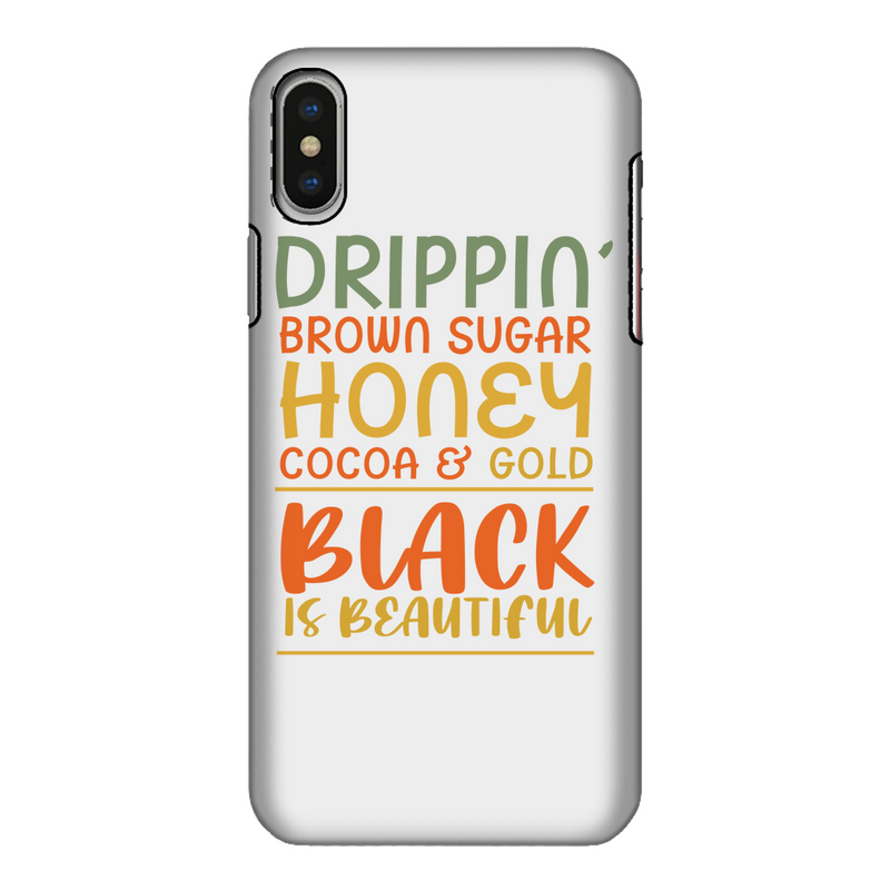 Black Drippin Fully Printed Tough Phone Case - Staurus Direct