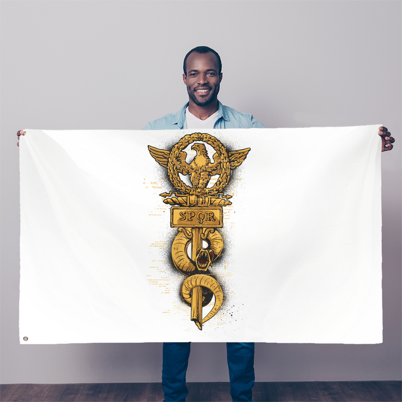 Golden Spore Drippin Sublimation Flag