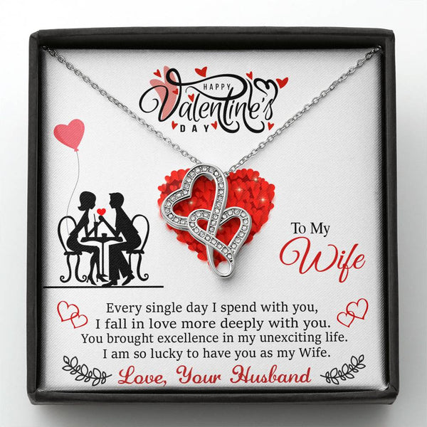 Valentine Double Heart Necklace - Staurus Direct