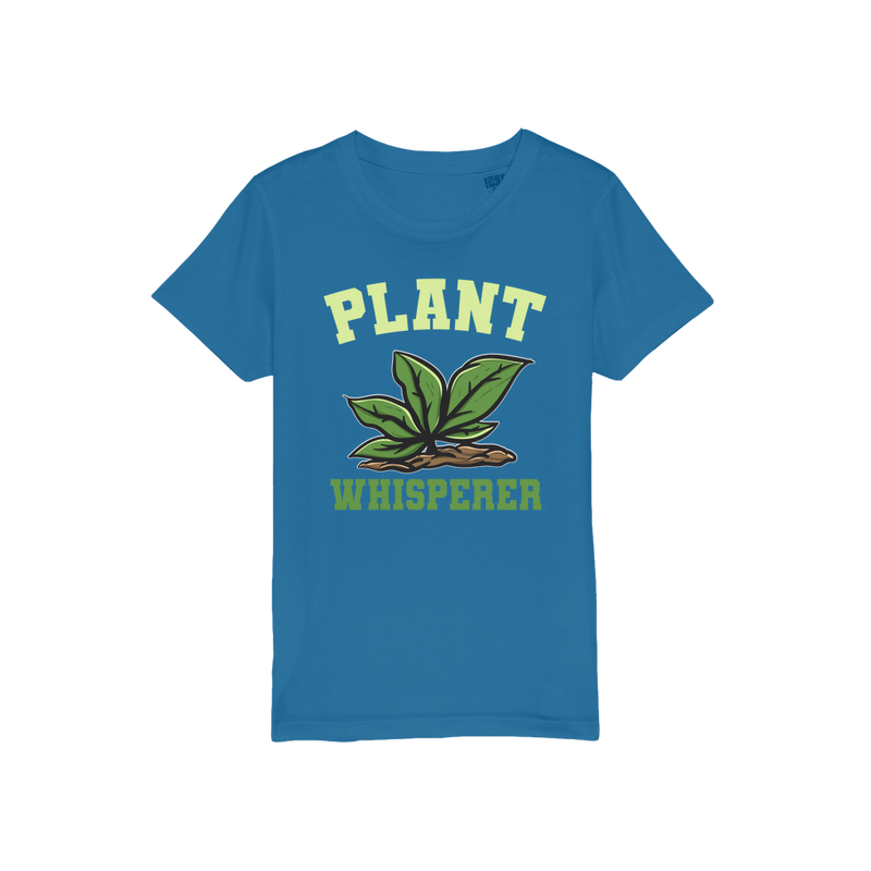 Plant Whisperer Organic Jersey Kids T-Shirt - Staurus Direct